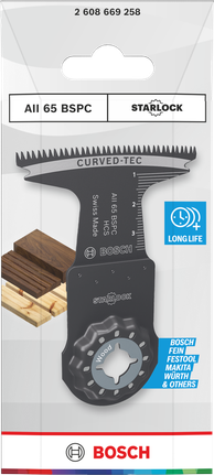 BoschStarlock 木材切割刀片 AII 65 BSPC 65×40 毫米.